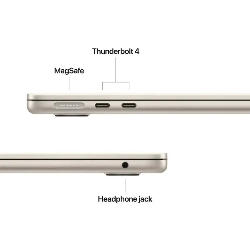 APPLE MacBook Air 13.6", M5 10C CPU/8C GPU, 16GB, 512GB, ZEE, starlight - mdha4ze/a