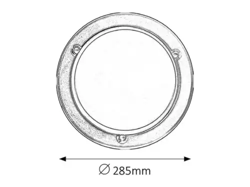 RABALUX Ufo plafonjera D29 E27 60W crno opal