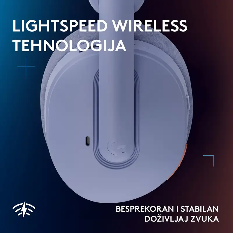 LOGITECH G325 LIGHTSPEED gejmerske bežicne slušalice Lila 981-001538