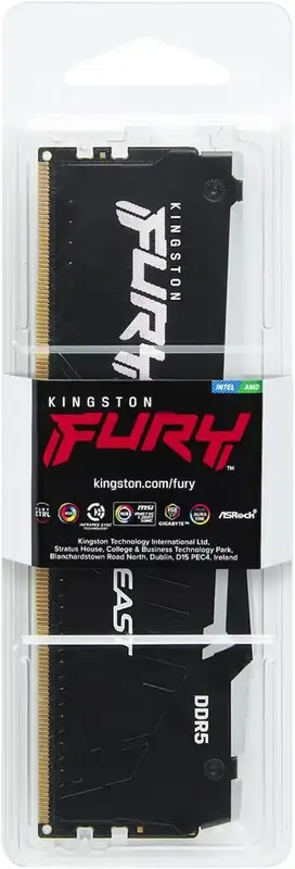 KINGSTON DIMM DDR5 16GB 5600MT/s KF556C36BBEA-16 Fury Beast RGB EXPO