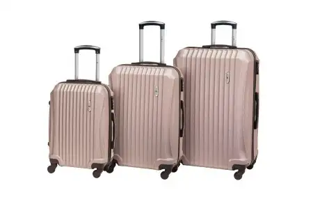 ENOVA ABS SEVILLA Set kofera 55/65/75cm bez