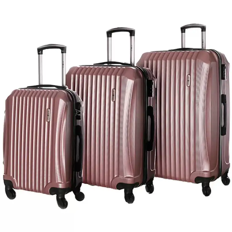 ENOVA SEVILLA ABS set kofera 3 / 1 sa 4 tockica rose gold