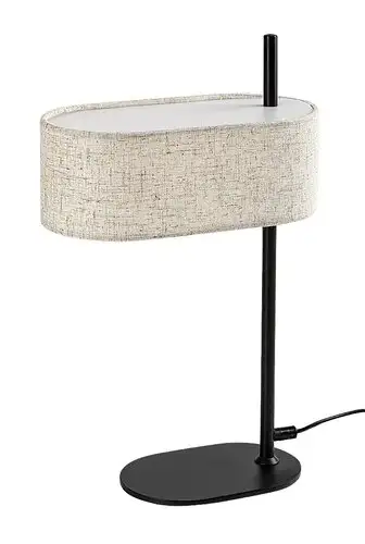 RABALUX Narmin, stona crna/bež tekstil, 1xE14, visina 43cm