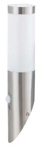 RABALUX Inox torch spoljna zidna lampa E27 60W IP44 senzor