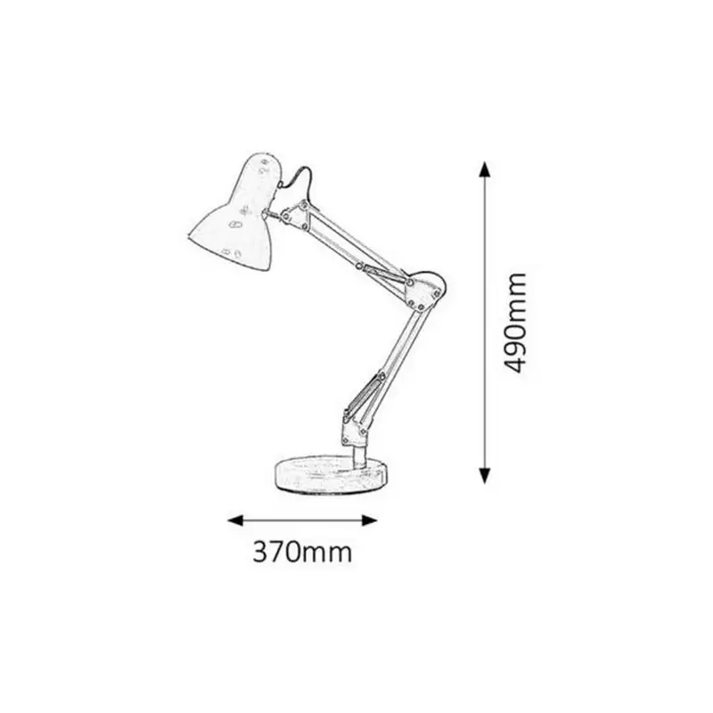 RABALUX Samson stona lampa E27 srebrna