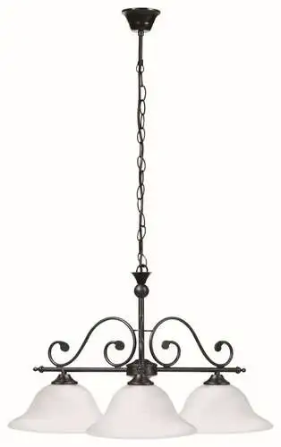 RABALUX Dorothea  visilica E27 3x60W m. crno
