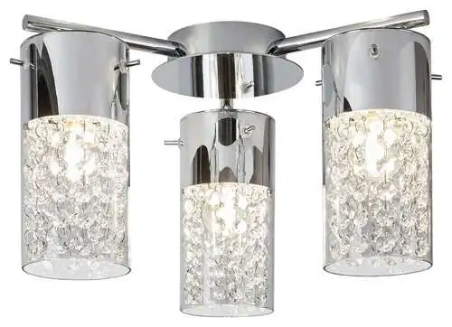 RABALUX Niagara, plafonska kupatilska lampa, E14 / 3x max. 4