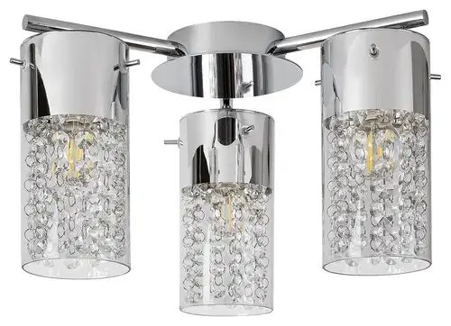 RABALUX Niagara, plafonska kupatilska lampa, E14 / 3x max. 4