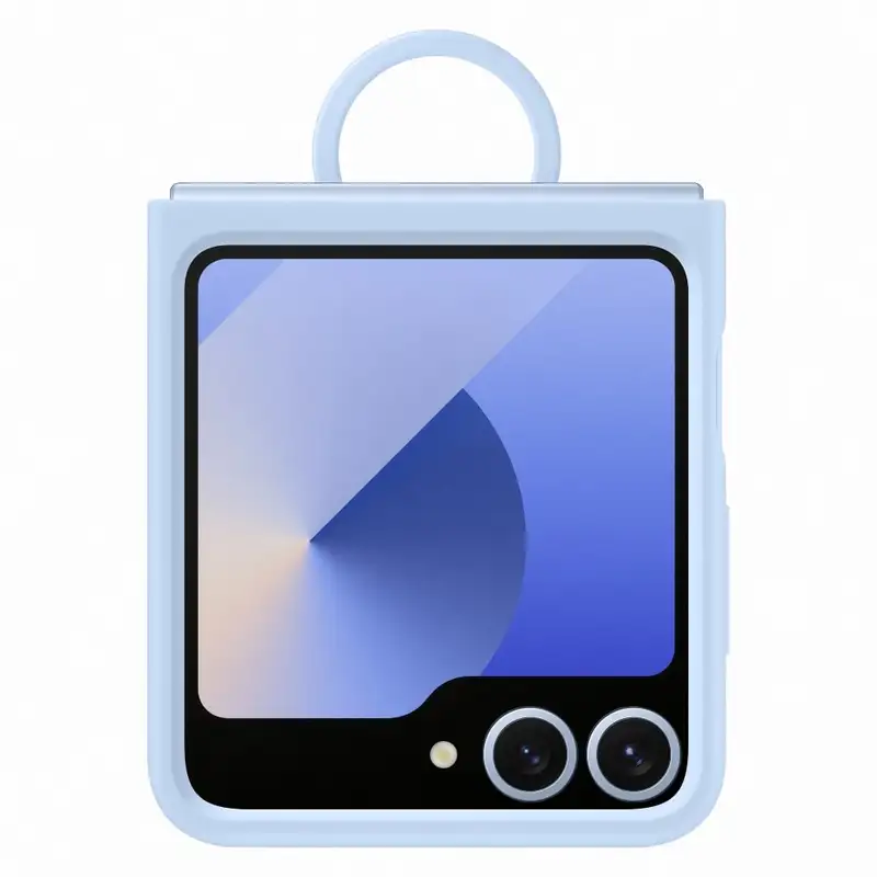 SAMSUNG Galaxy Z Flip6 Silicone Case with Ring Blue EF-PF741-TLE