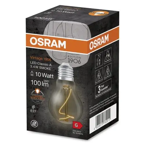 LEDVANCE  VINTAGE 1906 LED lampa boja dima 3,4W E27