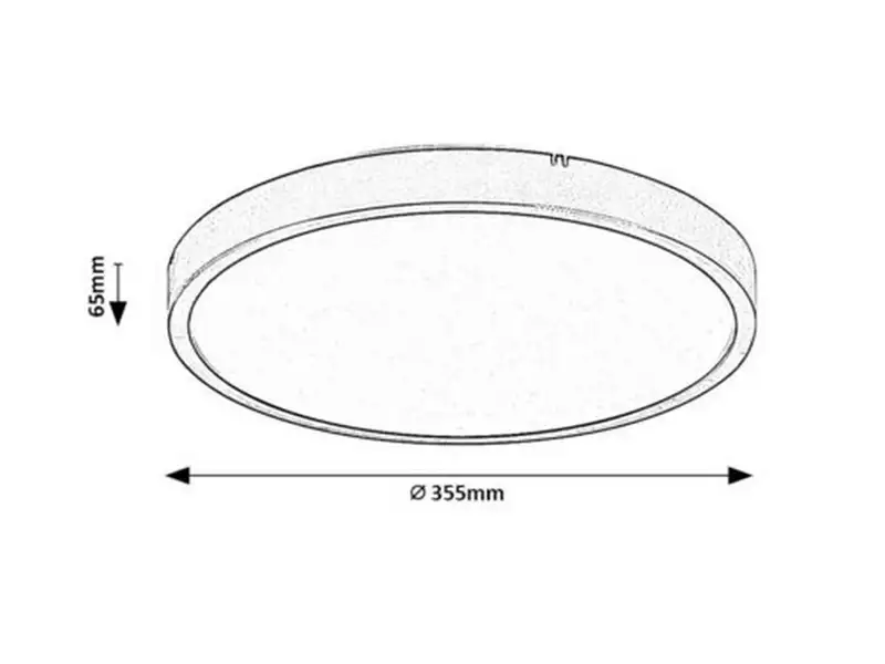 RABALUX Alenzo, LED plafonjera sa daljinskim, dimabilna, 24W, 3000-6000K, 35.5cm, IP44, bela