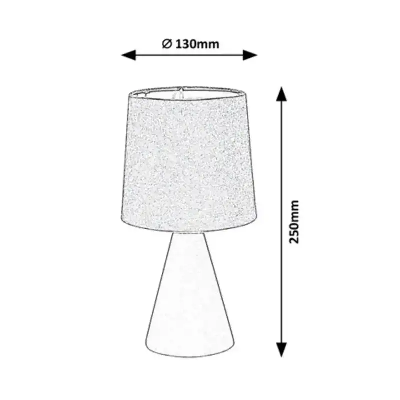 RABALUX Nalani stona lampa E14 40W,siva