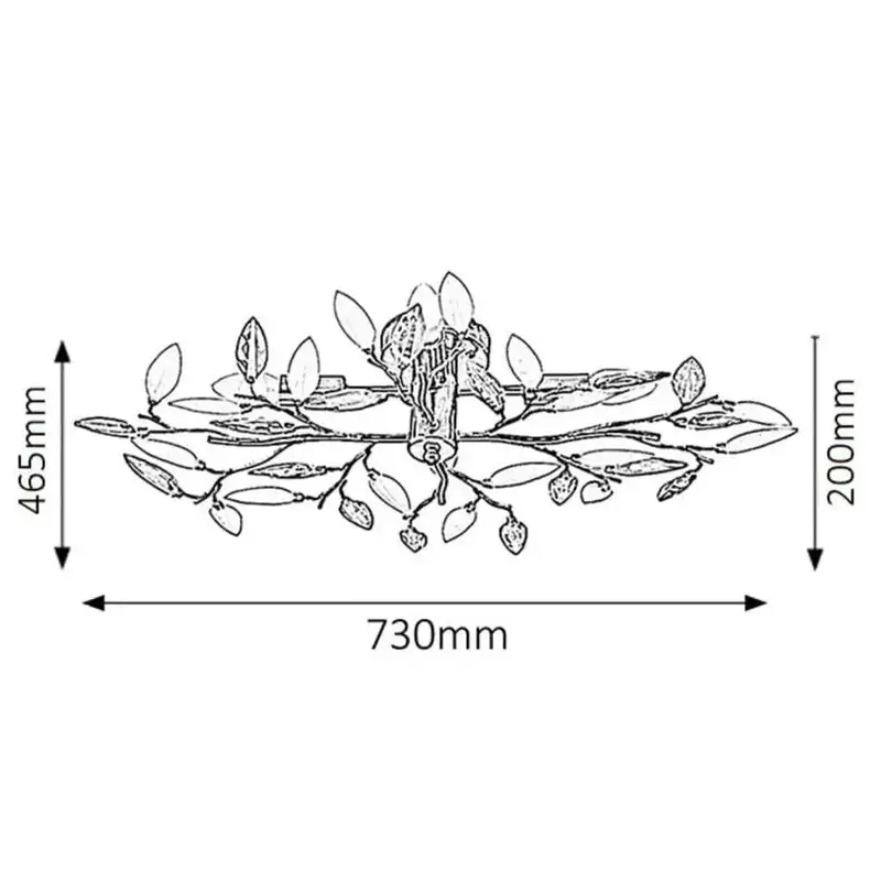 RABALUX Lilian plafonska lampa E14 4x40W staro zlato