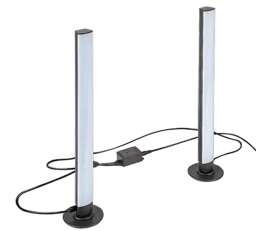 RABALUX Paco, set 2 podne lampe samo RGB svetlo, 5W, visina 38cm, daljinski, dimabilna, IP20, kabal 200cm