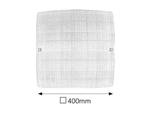RABALUX Scottie plafonjera400x400 E27 2x60W belo/hrom