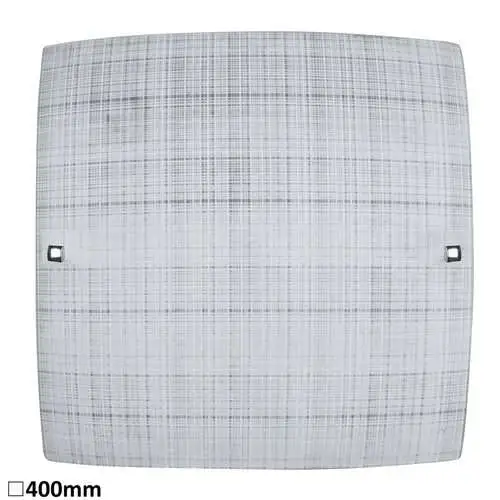 RABALUX Scottie plafonjera400x400 E27 2x60W belo / hrom
