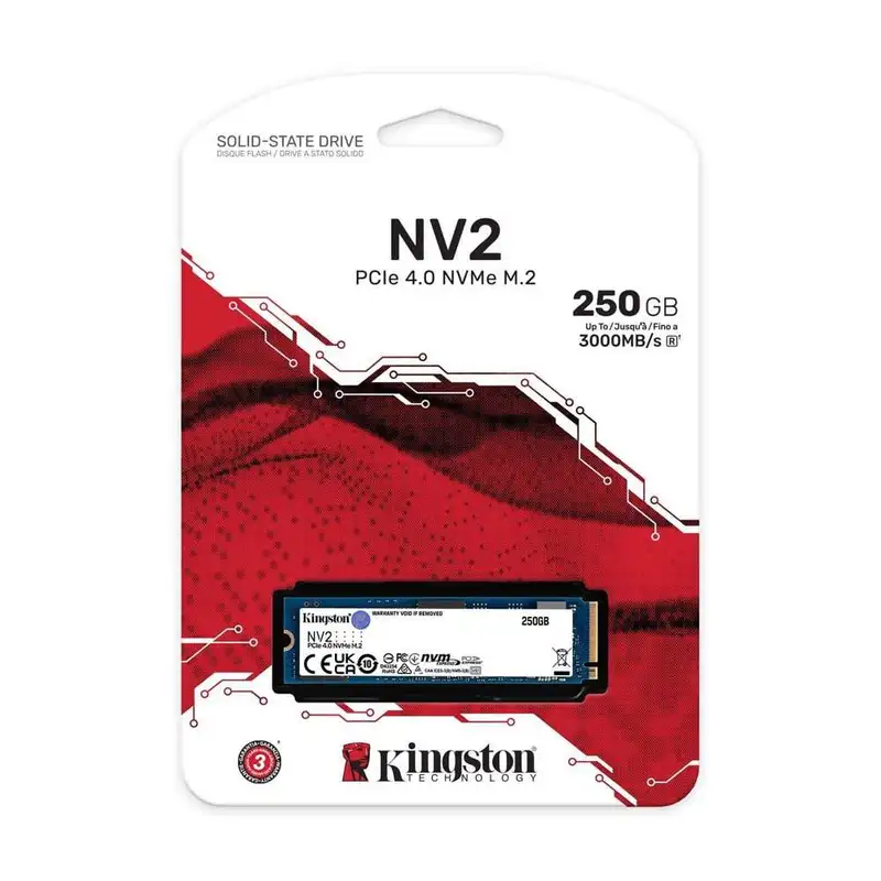 KINGSTON 250G NV2 M.2 2280 PCIe 4.0 NVMe SSD