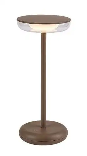RABALUX Konin, LED spoljna stona punjiva lampa, metal, karamel boja, 6W, 60lm (bez dif. 160lm), 3000K45°C, IP44