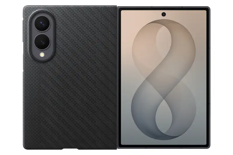 SAMSUNG Galaxy Z Fold8 Carbon Magnet Case Black EF-KF971SBEGWW