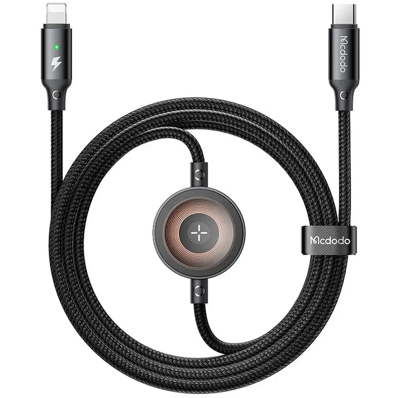 MCDODO CA-5680 kabl Lightning 2u1, 1.5m, 36W, sa mag. punjenjem za iPhone watch