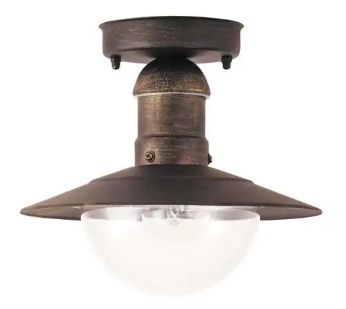 RABALUX Oslo spoljna plafonjera E27 60W staro zlato IP44