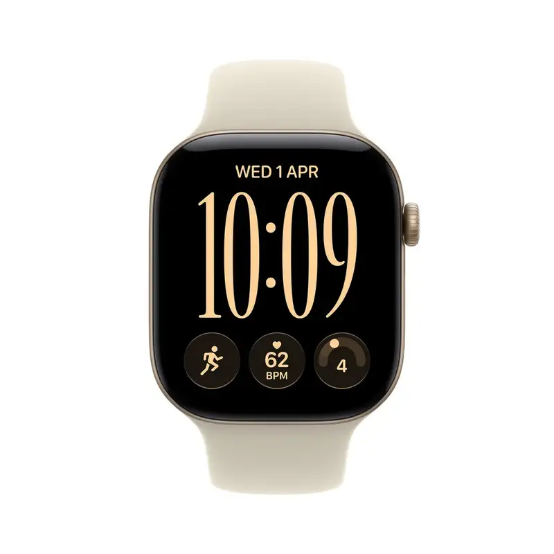 APPLE Watch S12 GPS 42mm Light Gold Aluminium Case with Sand Sport Band - S/M mjed4wf/a