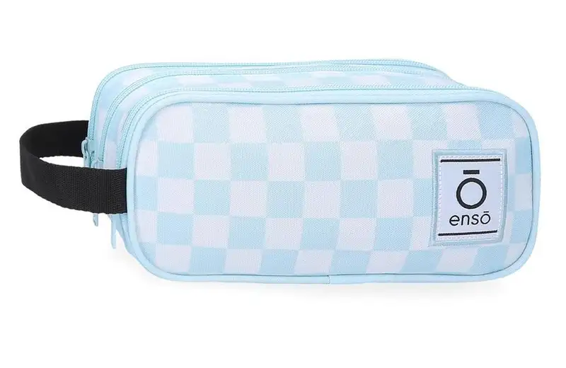 ENSO FLEUR zenski neseser sa 3 pregrade plava