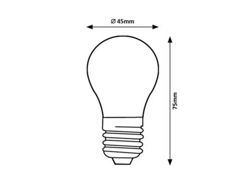 RABALUX Filament LED sijalica, providno, metal+staklo, E27 G4