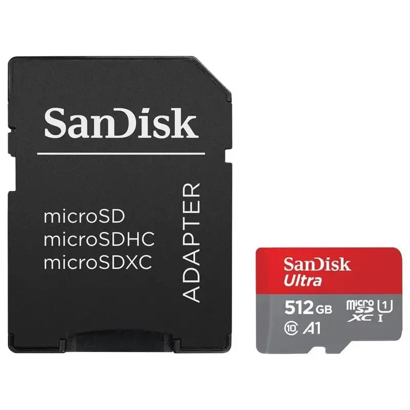 SanDisk SDXC 512GB Ultra Mic.150MB/s A1Class10 UHS-I +Adap SDSQUAC-512G-GN6MA