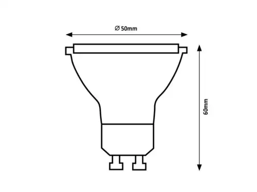 RABALUX LED sijalica  GU10, 7W, 800lm, 4000K, dimabilna