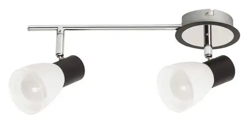 RABALUX Ati spot E14 2x max40W crno/hrom