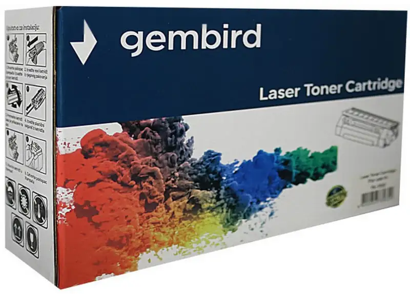Toner Gembird 207A(W2210A) M255/M283 zam. kaseta za HP Black 1.35k (bez cipa)