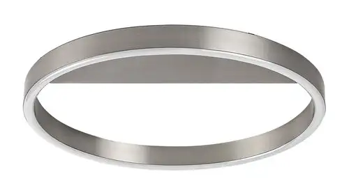 RABALUX Thrac, plafonska brušeni aluminium, LED 20W, 1350lm, 4000K, precnik 40cm