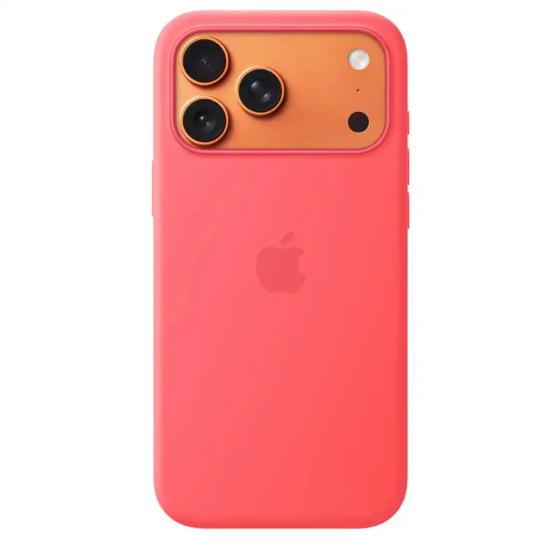 APPLE iPhone 17 Pro Max Silicone Case with MagSafe - Bright Guava (SEASONAL) mhw64zm/a