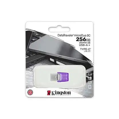 KINGSTON Fleš pen 256GB, DT microDuo3CG3, DTDUO3CG3/256GB