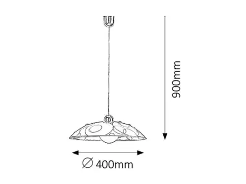 RABALUX Jolly  Visilica D40 E27 60W hrom
