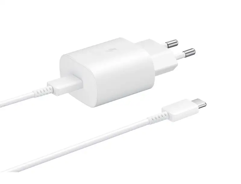 SAMSUNG 25W Fast Charger Type-C + Cable White EP-TA800XWE