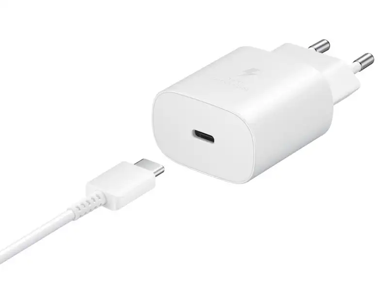 SAMSUNG 25W Fast Charger Type-C + Cable White EP-TA800XWE