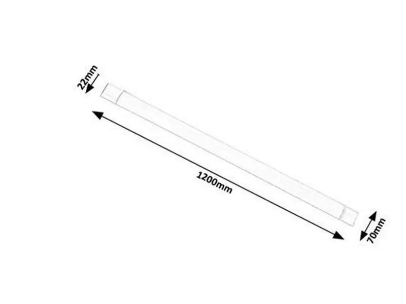 RABALUX Batten Light nadgradne lampe, bela,   LED 40W