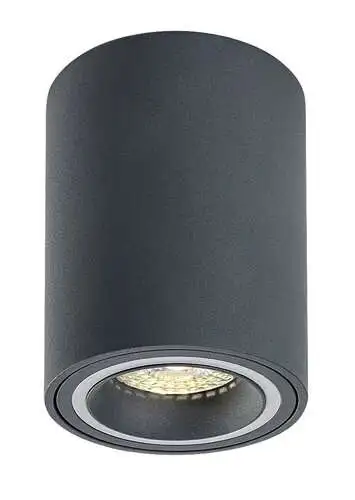RABALUX Kobald plafonjera GU10 25W siva D8cm