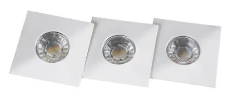 RABALUX Randy spot 3xfixLED 4W,square,bela,IP44