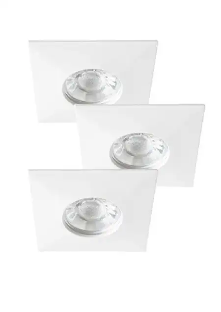RABALUX Randy spot 3xfixLED 4W,square,bela,IP44