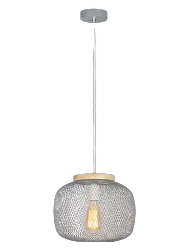 RABALUX Rupert, metal drvo visilica, E27 1×