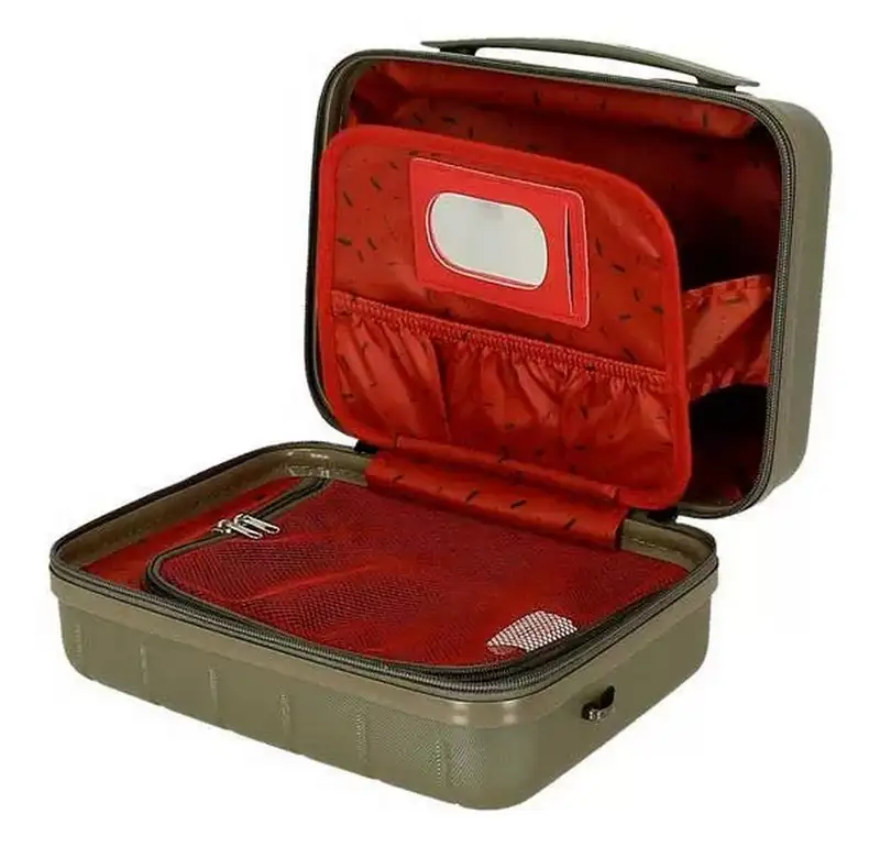 MOVOM WOOD ABS Beauty case tamno zelena