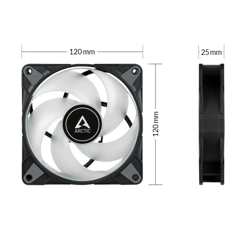ARCTIC P12 PWM PST 3 pack ACFAN00229A 120mm Black