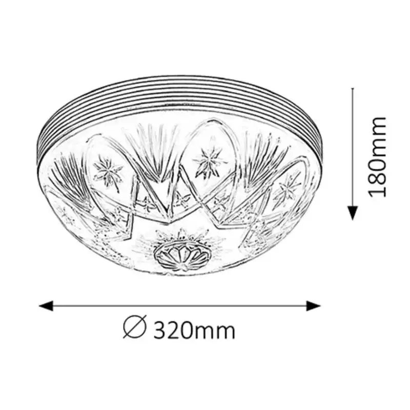 RABALUX Annabella plafonska lampa E27 2x60W bronza