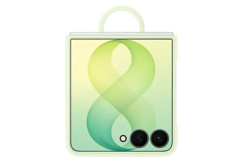 SAMSUNG Galaxy Z Flip8 Silicone Ring Magnet Case Mint EF-EF776CGEGWW