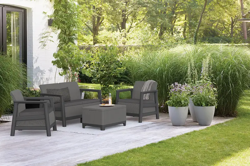 KETER Scandi linea II sa box stolom grafit