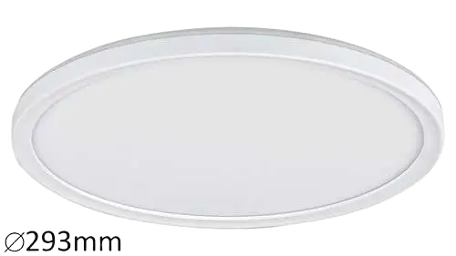 RABALUX Pavel plafonjera LED 18W bela round