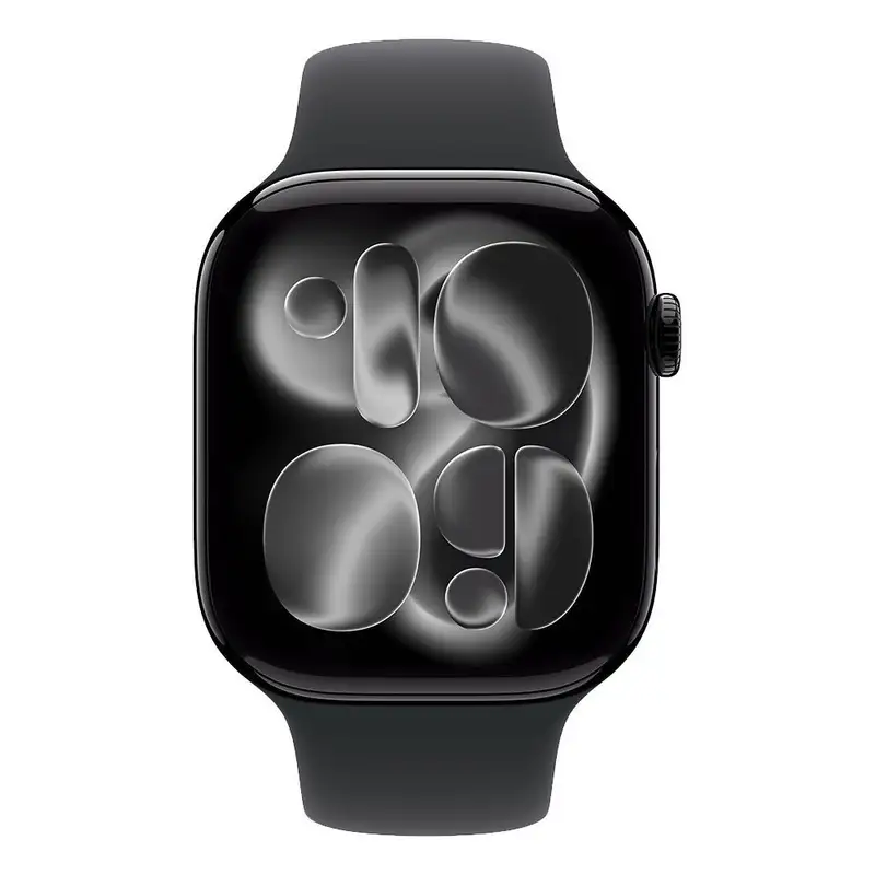 APPLE Watch S11 Cellular 46mm Jet Black Aluminium Case with Black Sport Band - M/L mfc44rk/a